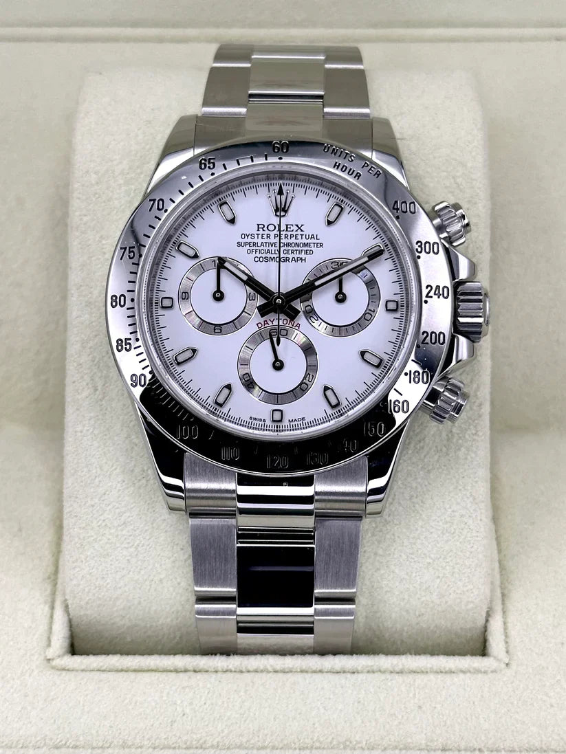 Rolex Daytona Acier Fond Full Blanc