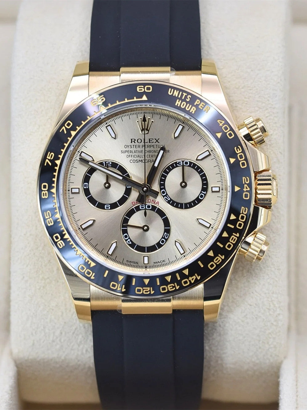 Rolex Daytona Gold Black Oysterfex
