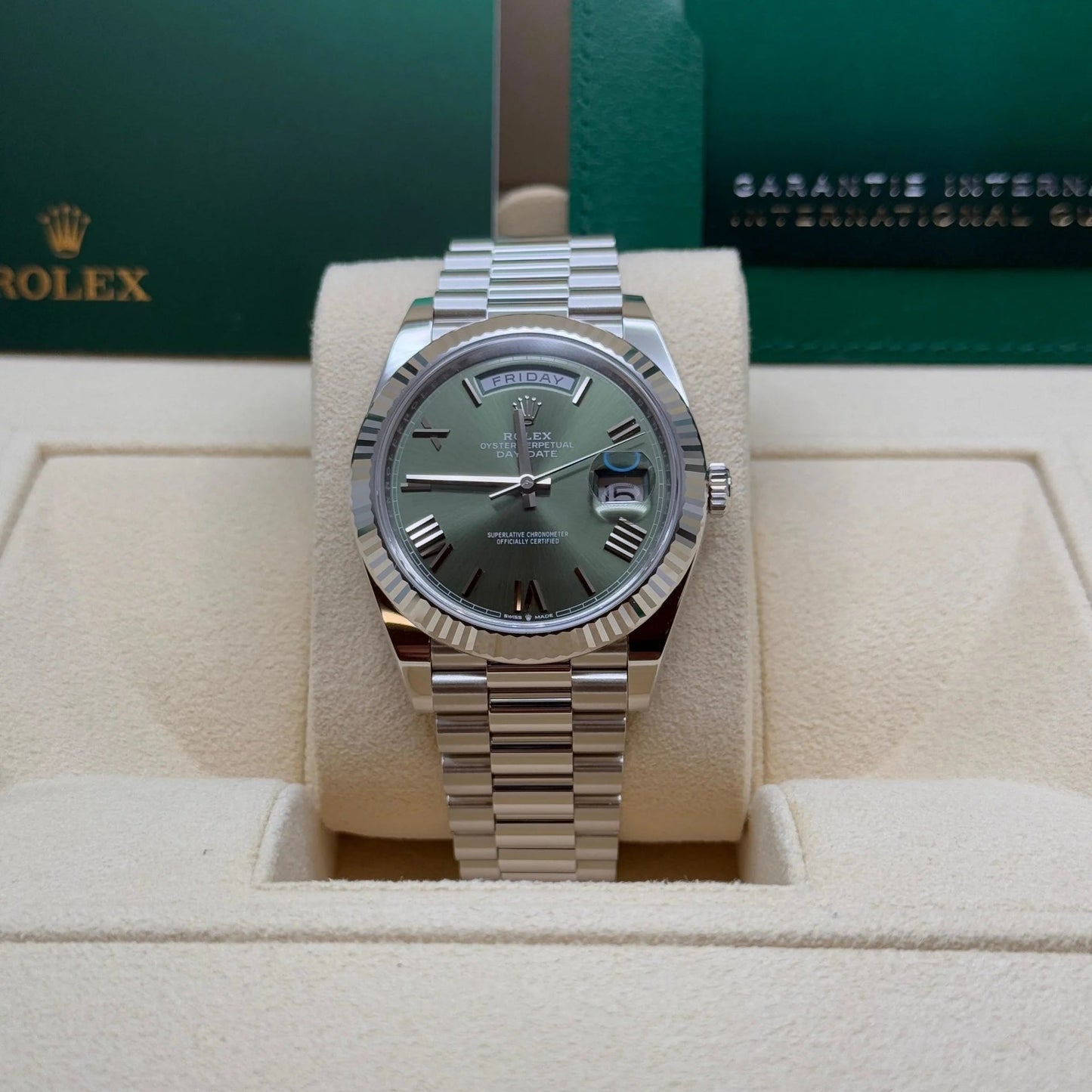 Rolex Day-Date Olive Roman