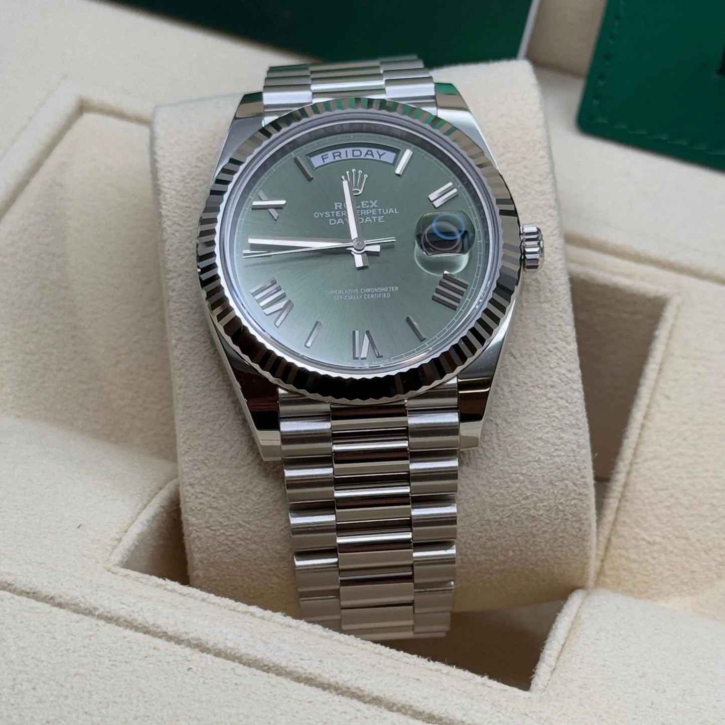 Rolex Day-Date Olive Roman