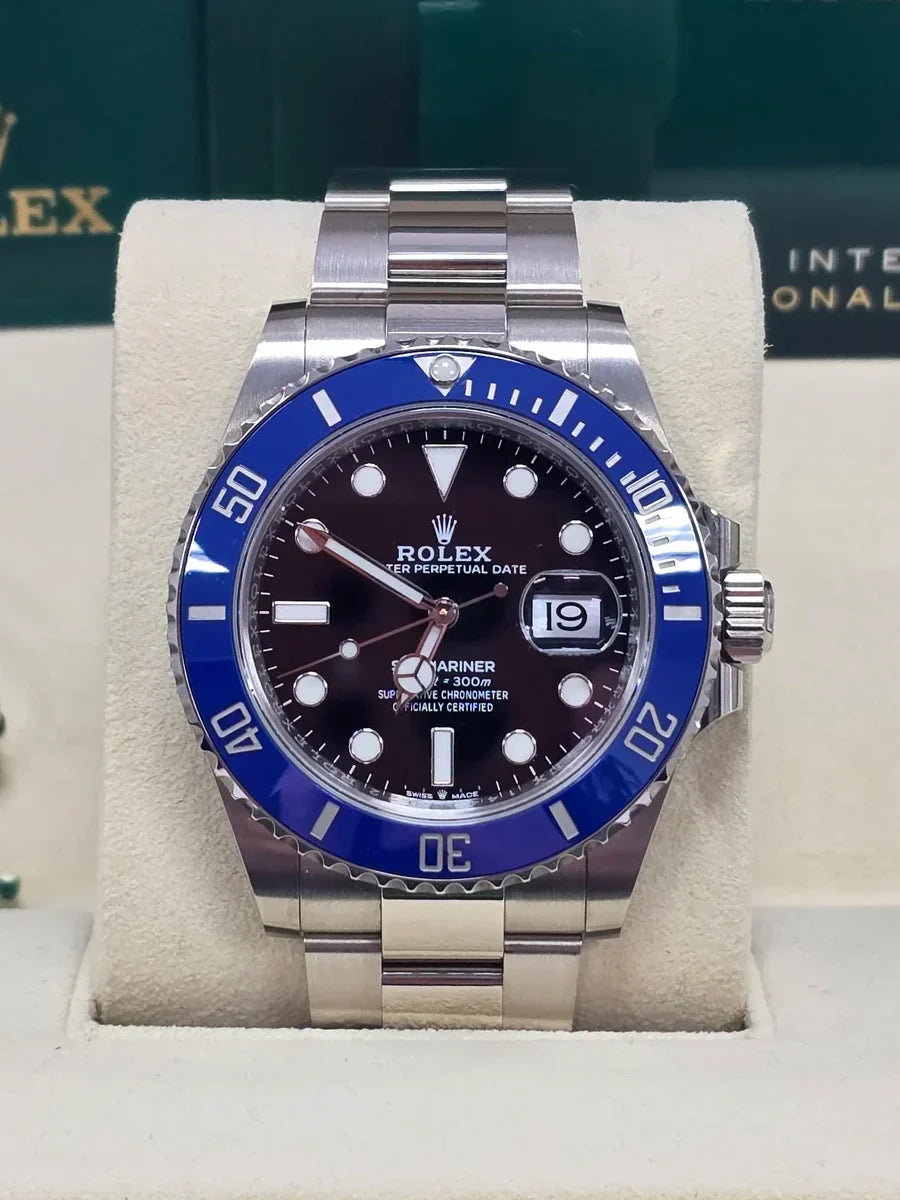 Rolex Submariner Date "The Blueberry" Or blanc