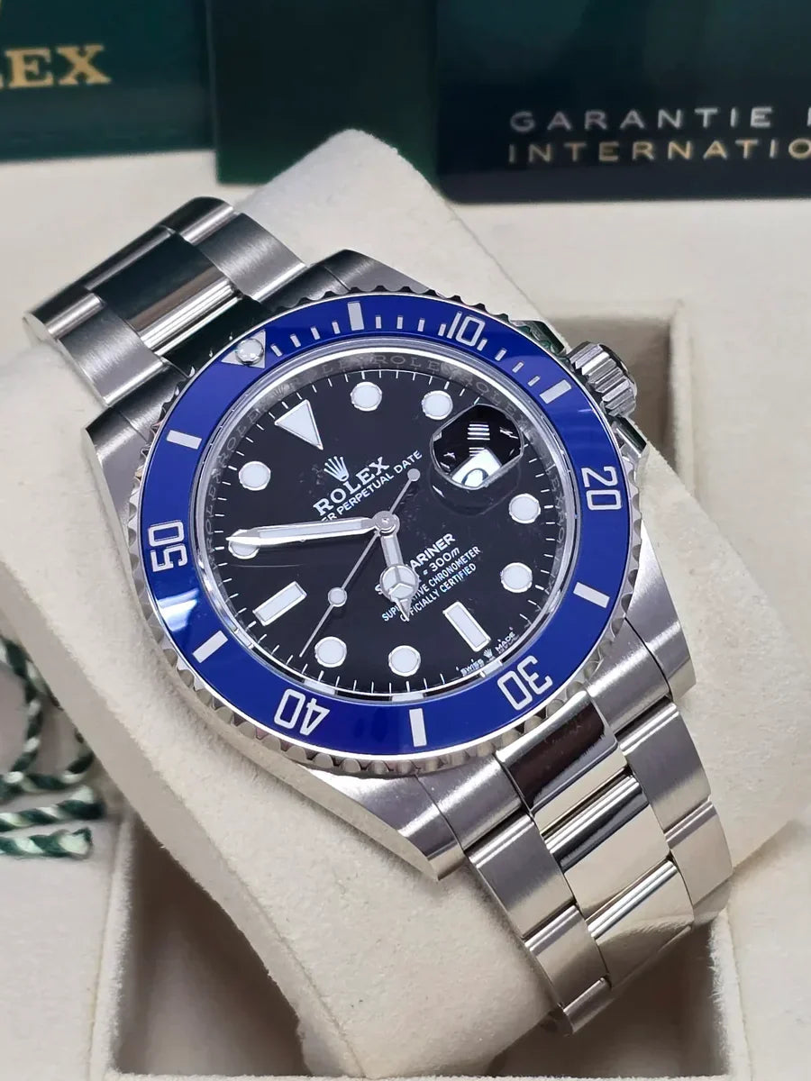 Rolex Submariner Date "The Blueberry" Or blanc