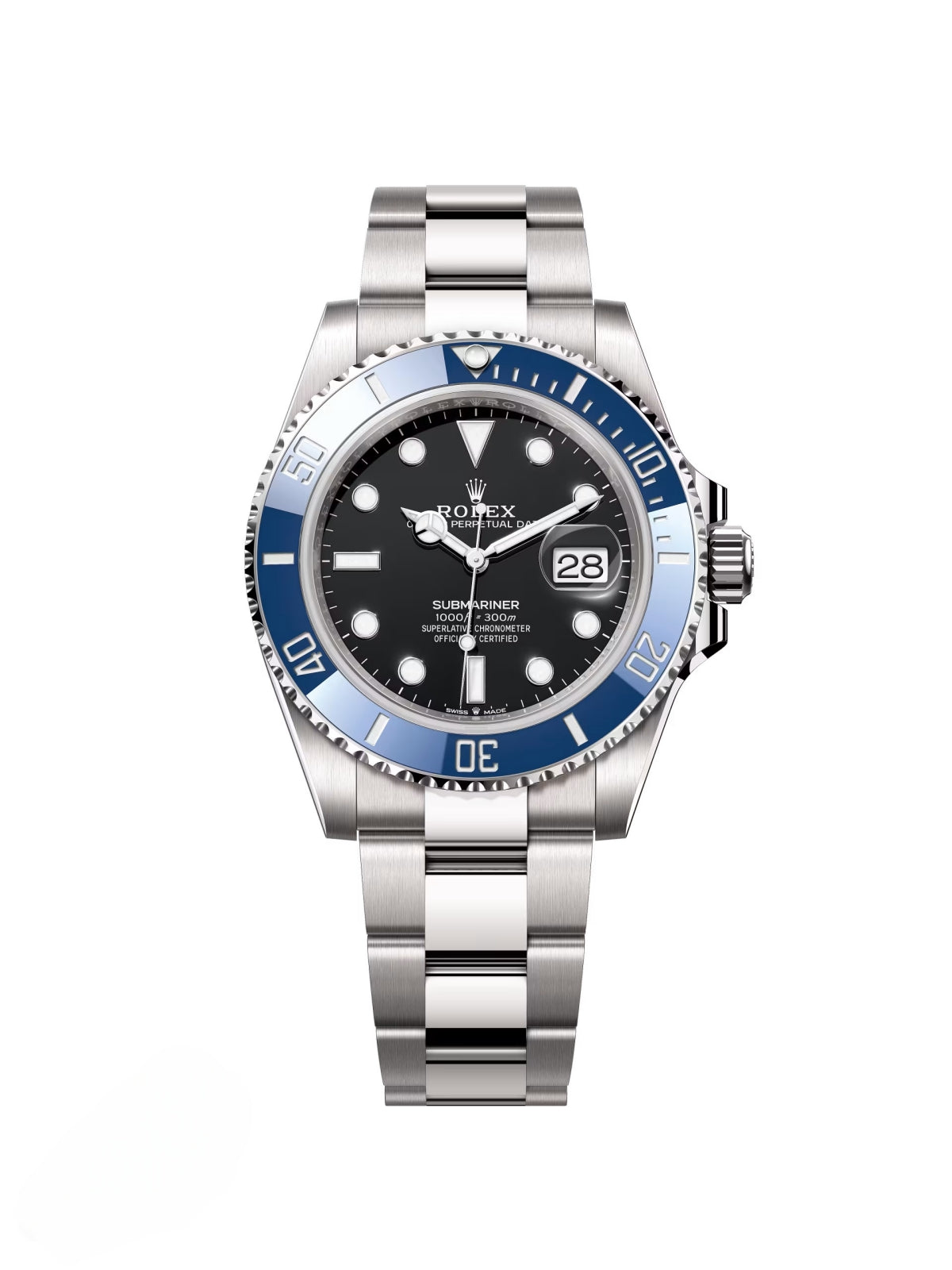 Rolex Submariner Date "The Blueberry" Or blanc