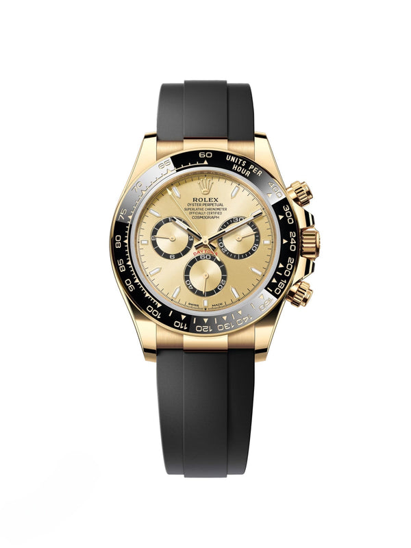 RLX Daytona Yellow Gold/ Ceramic / Black /Oysterfex
