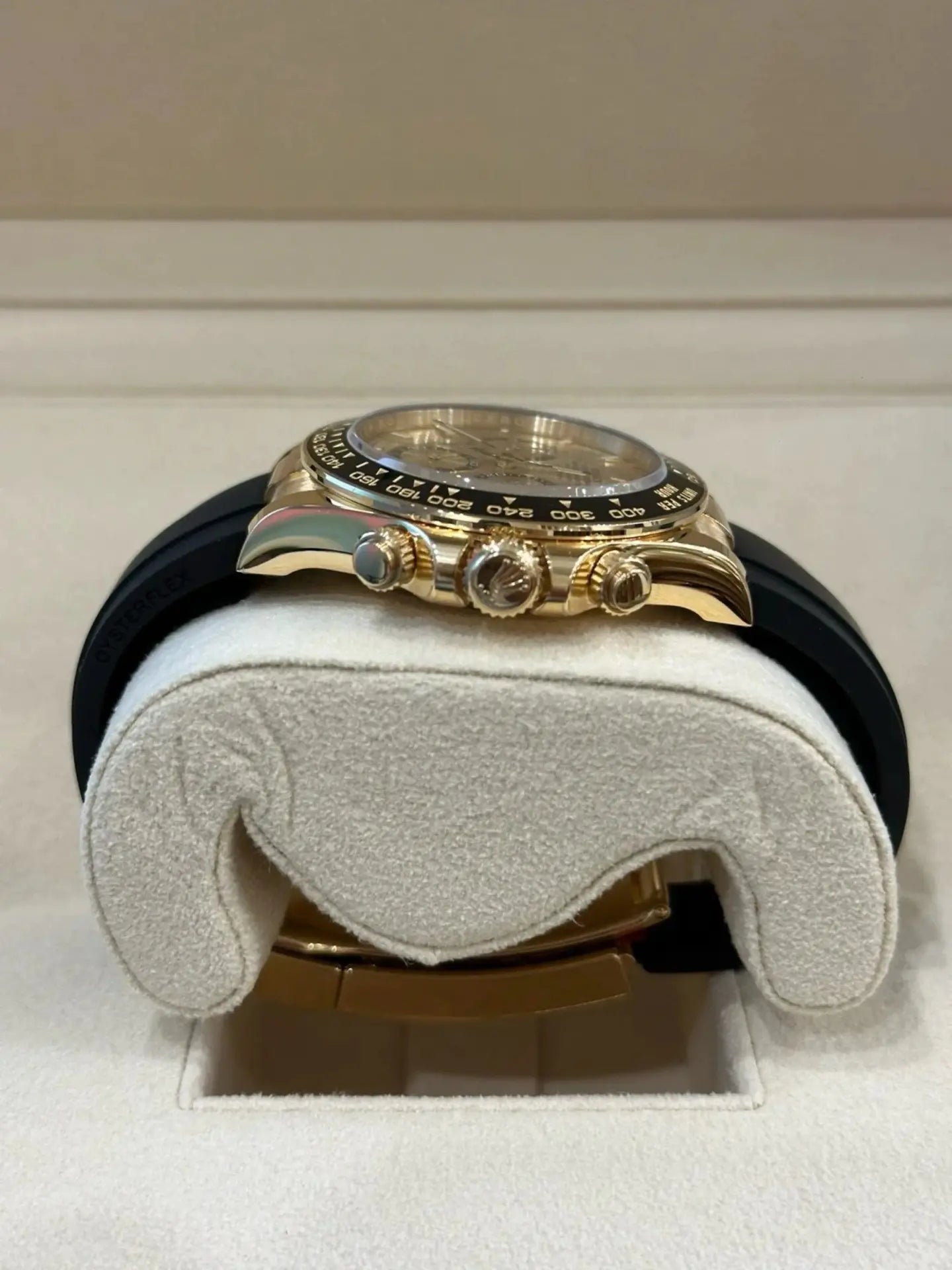 Rolex Daytona Gold Black Oysterfex